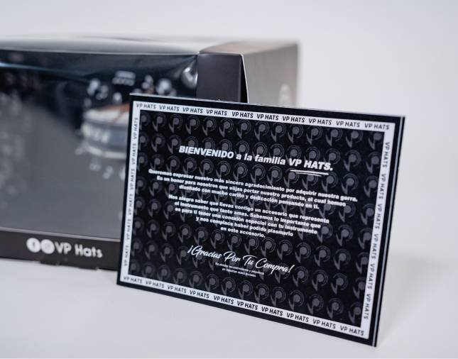 Agradecimiento por comprar gorra